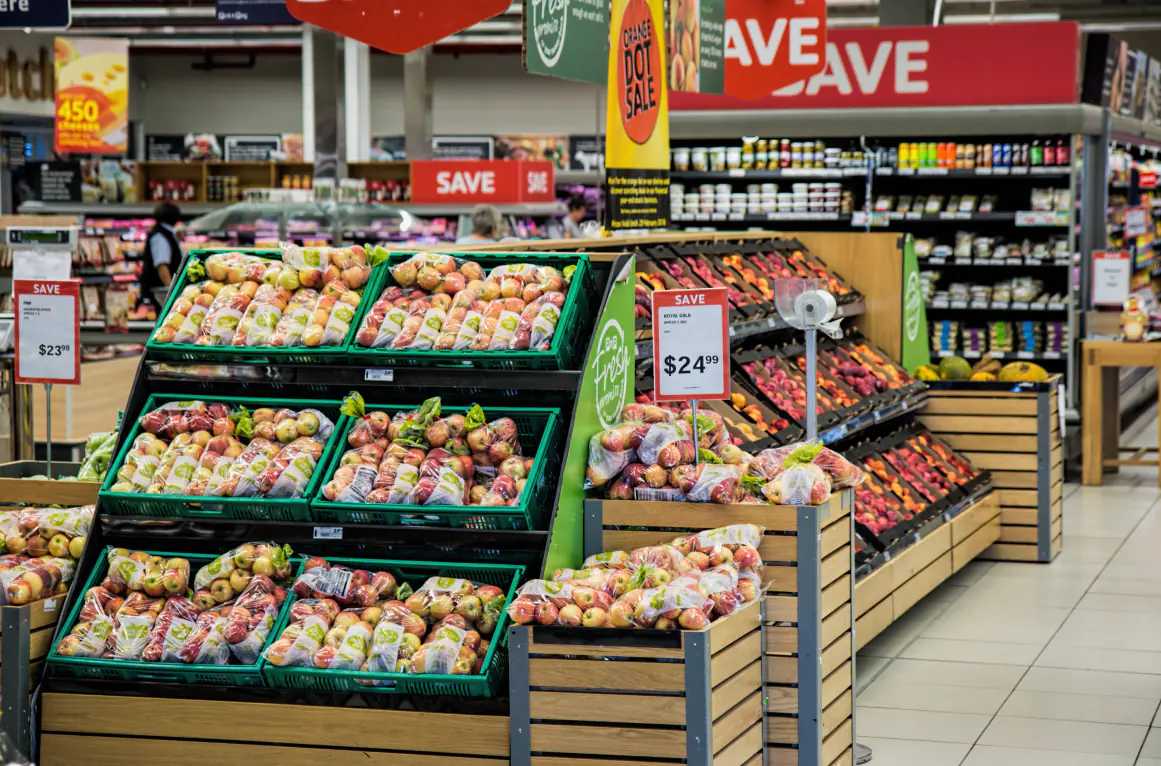 Retail — supermarket aisle